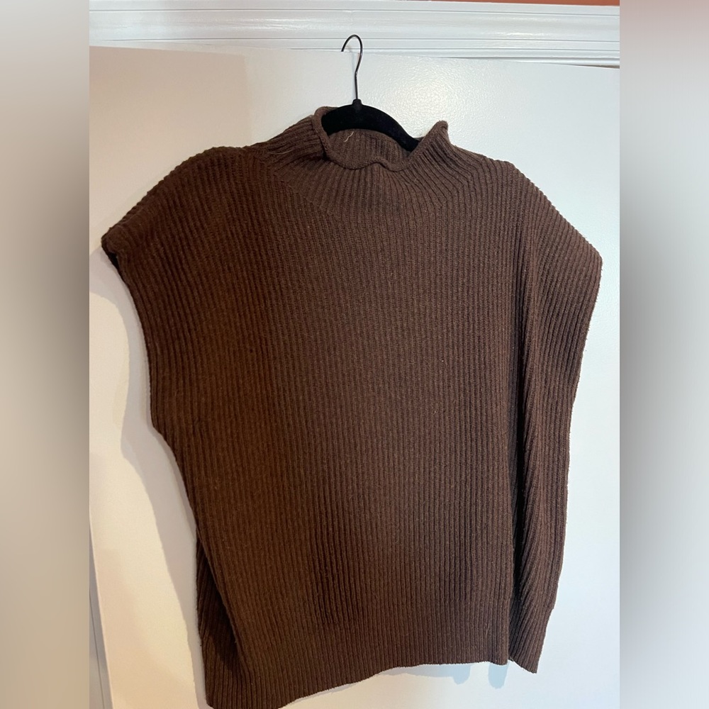 Dressed in LALA Cozy Season Mock Neck Knit in Cocoa